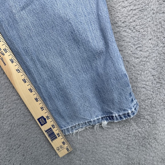 Harley-Davidson Jeans Mens 42x34 Blue Straight Leg Denim Distressed Motorcycle - Picture 14 of 15